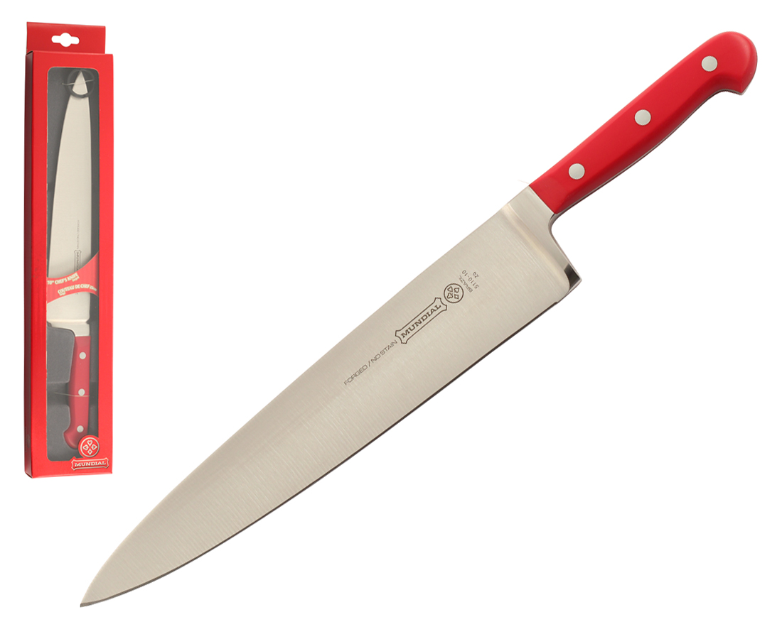 Mundial 5100 Series 10" Chef's Knife (Red Handle)