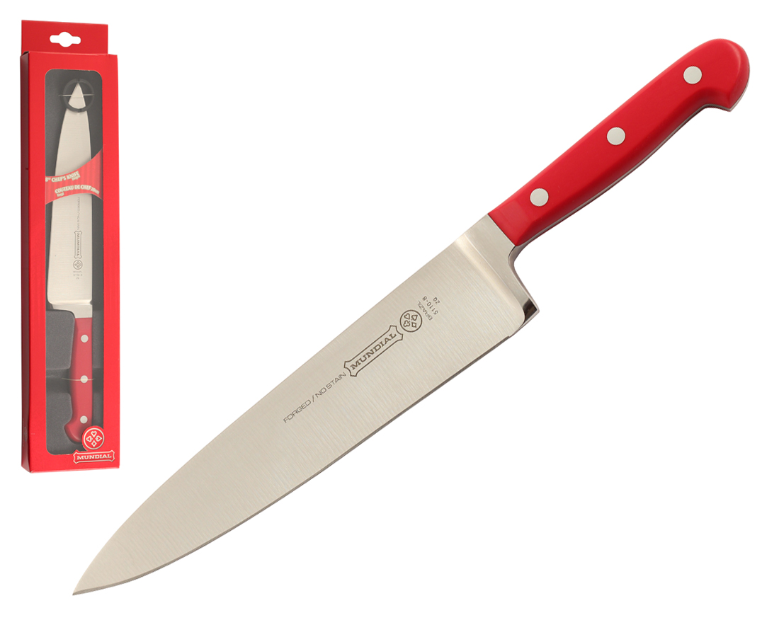 Mundial 5100 Series 8" Chef's Knife (Red Handle)