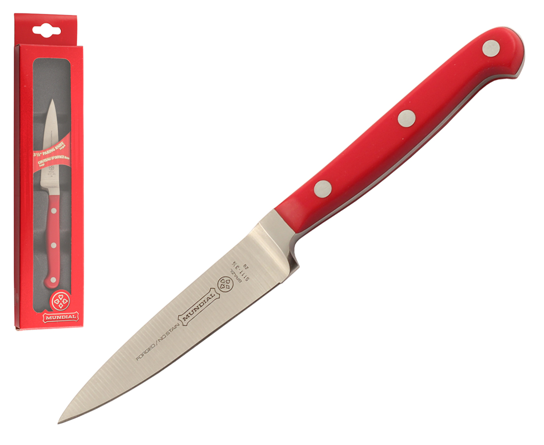 Mundial 5100 Series 3.50" Paring Knife (Red Handle)