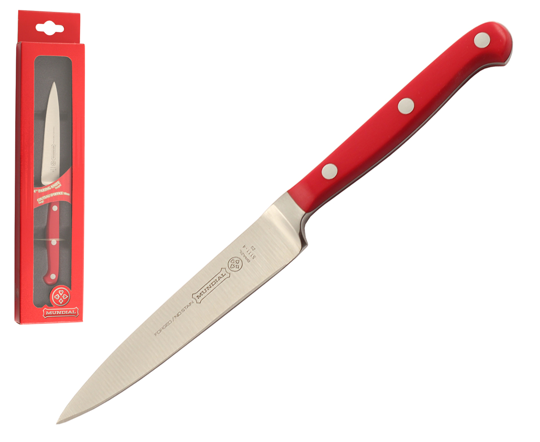 Mundial 5100 Series 4" Paring Knife (Red Handle)