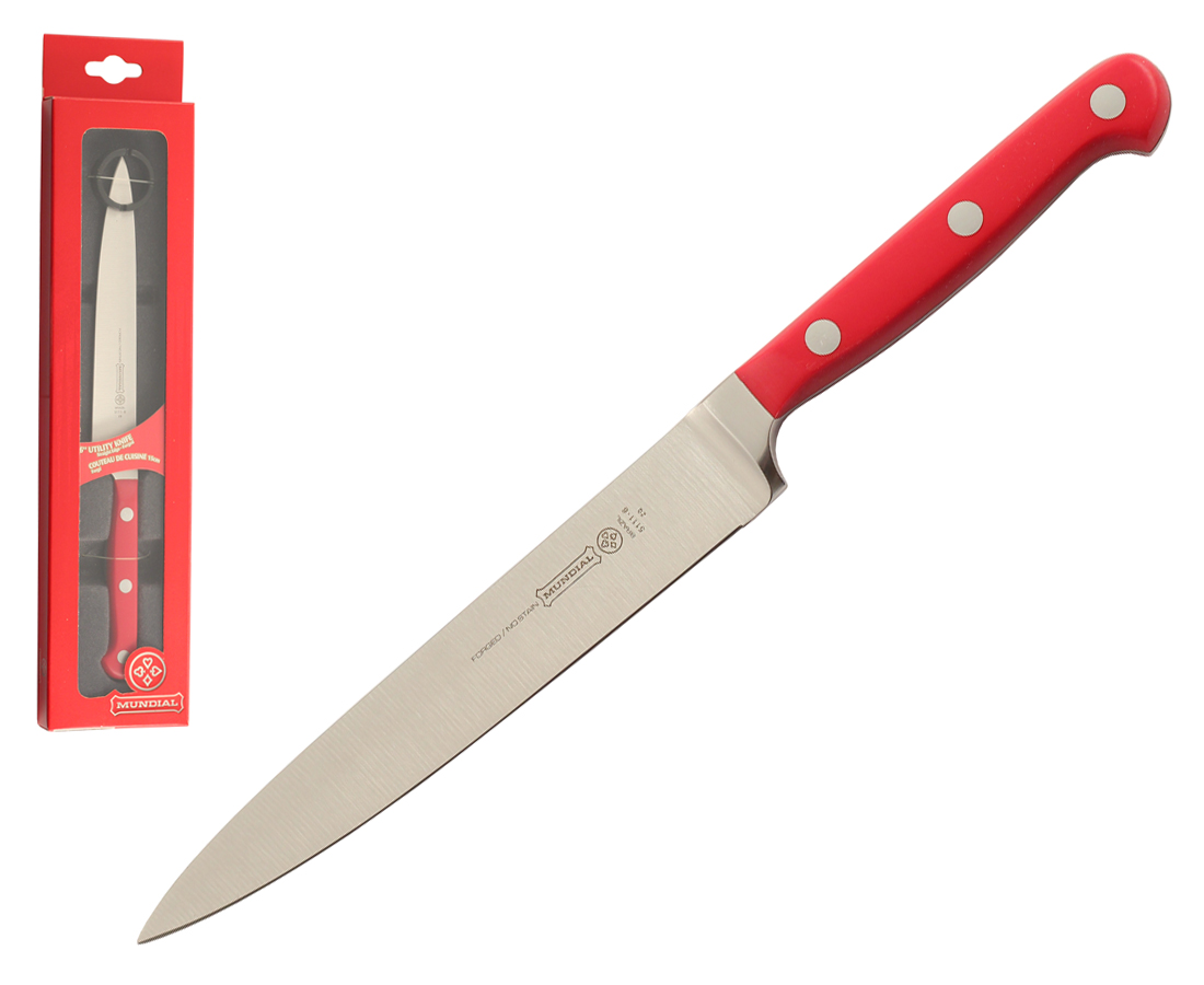 Mundial 5100 Series 6" Utility Knife (Red Handle)