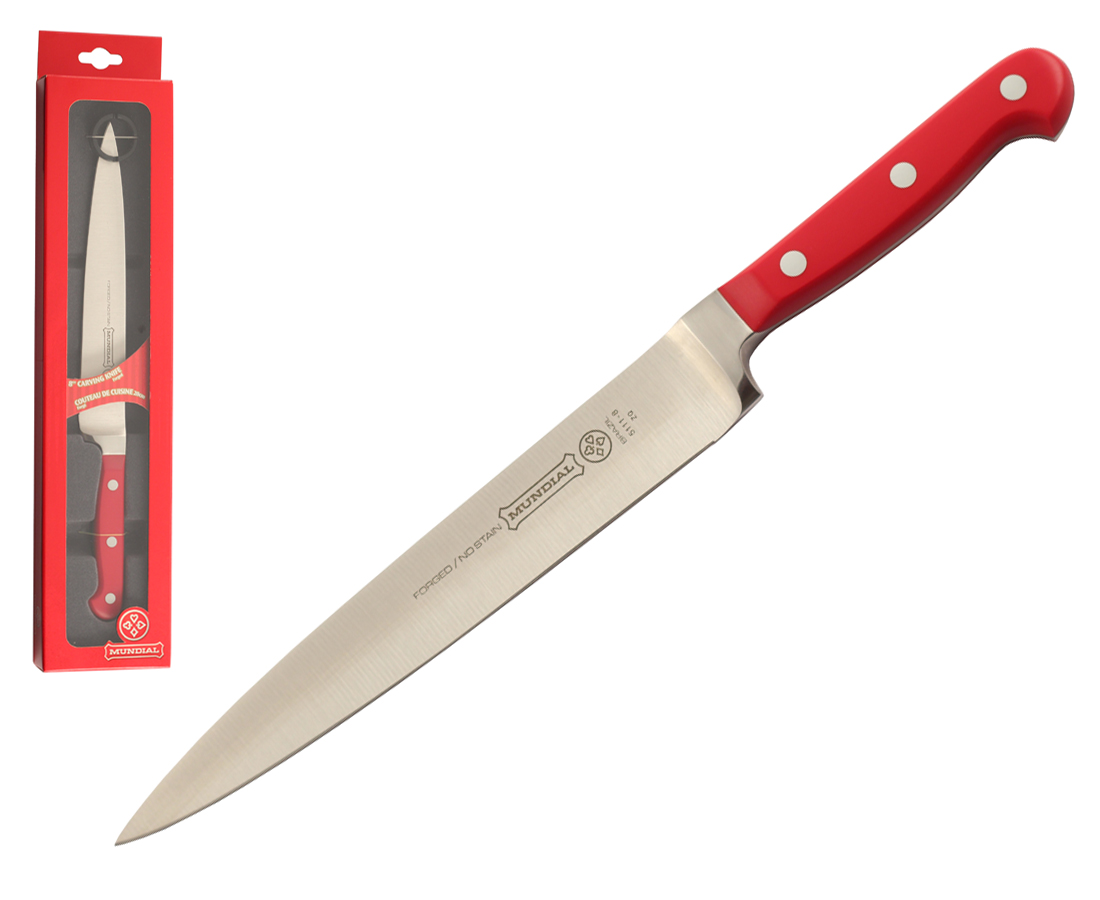 Mundial 5100 Series 8" Carving Knife (Red Handle)