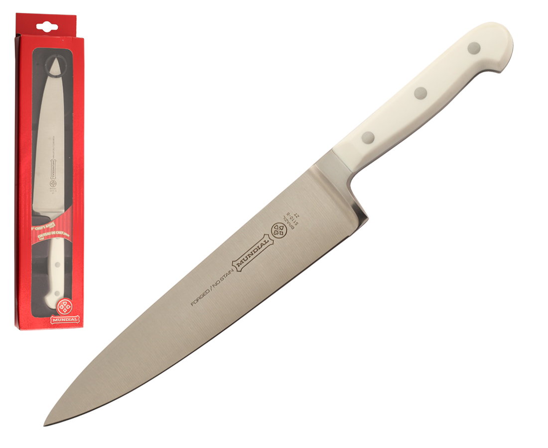 Mundial 5100 Series 8" Chef's Knife (White Handle)
