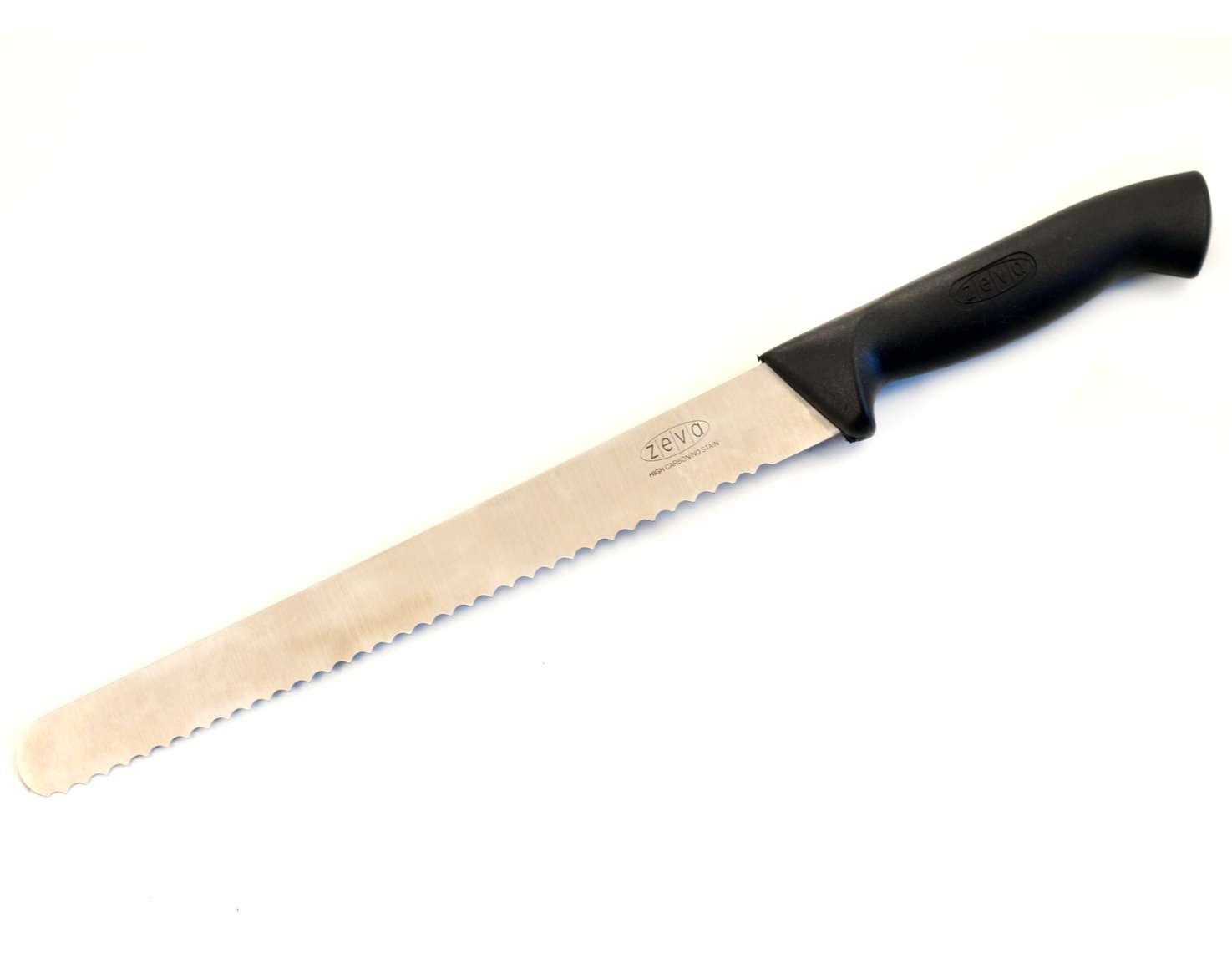 ZEVA IND 10" SERRATED SLICER/BREAD BLACK