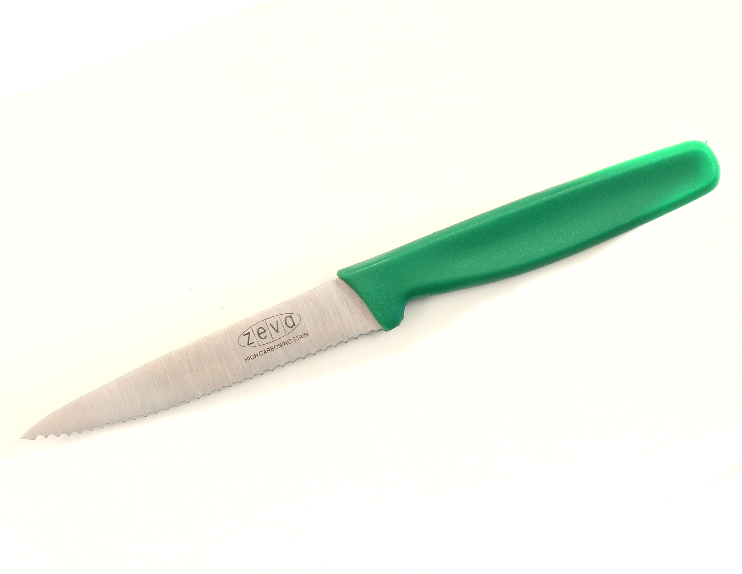 ZEVA INDUSTRIAL 4"SERRATED KNIFE GREEN